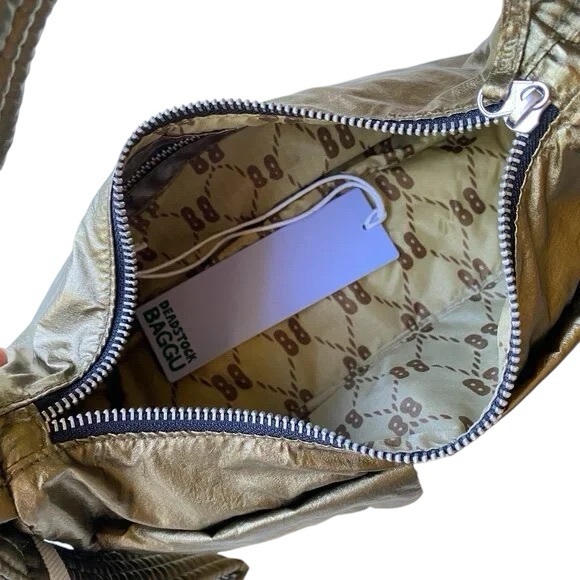 Baggu Cargo Shoulder Bag - Brass Metallic - Picture 4 of 4